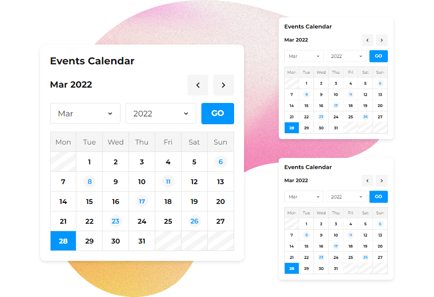 Calendar Widget Calendar Widget
