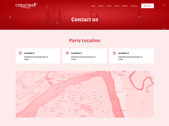 Christmas Party Template Contact