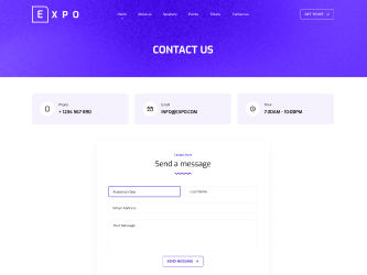 Expo Template Contact