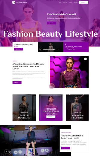 Fashion Beauty Template Home