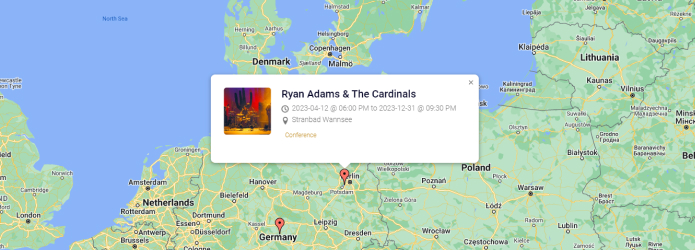 Theater Template Google Map