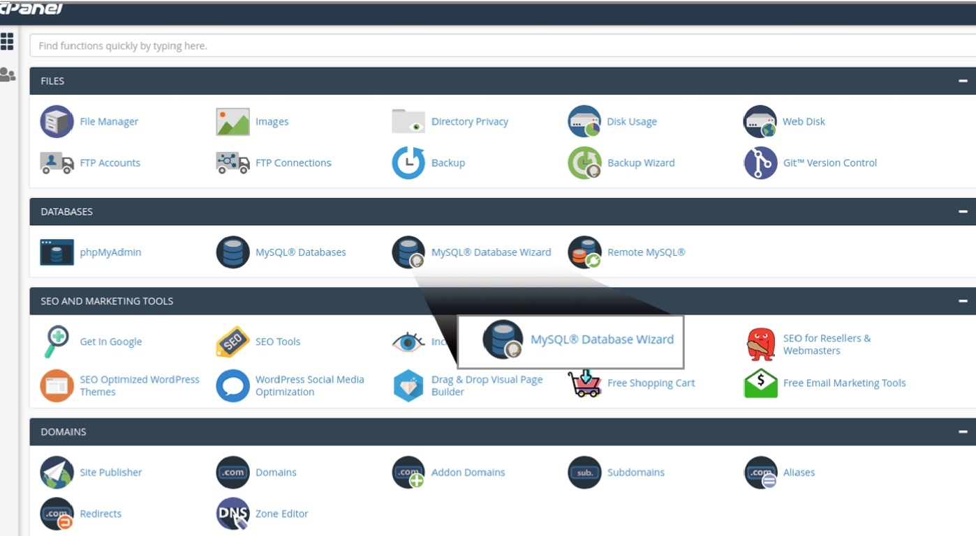 MySQL Database Wizard