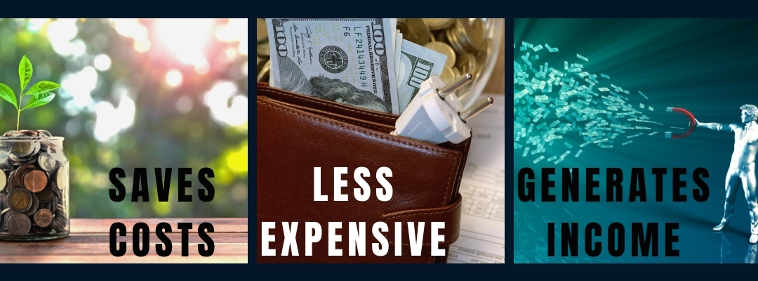 It saves costs and generates new income